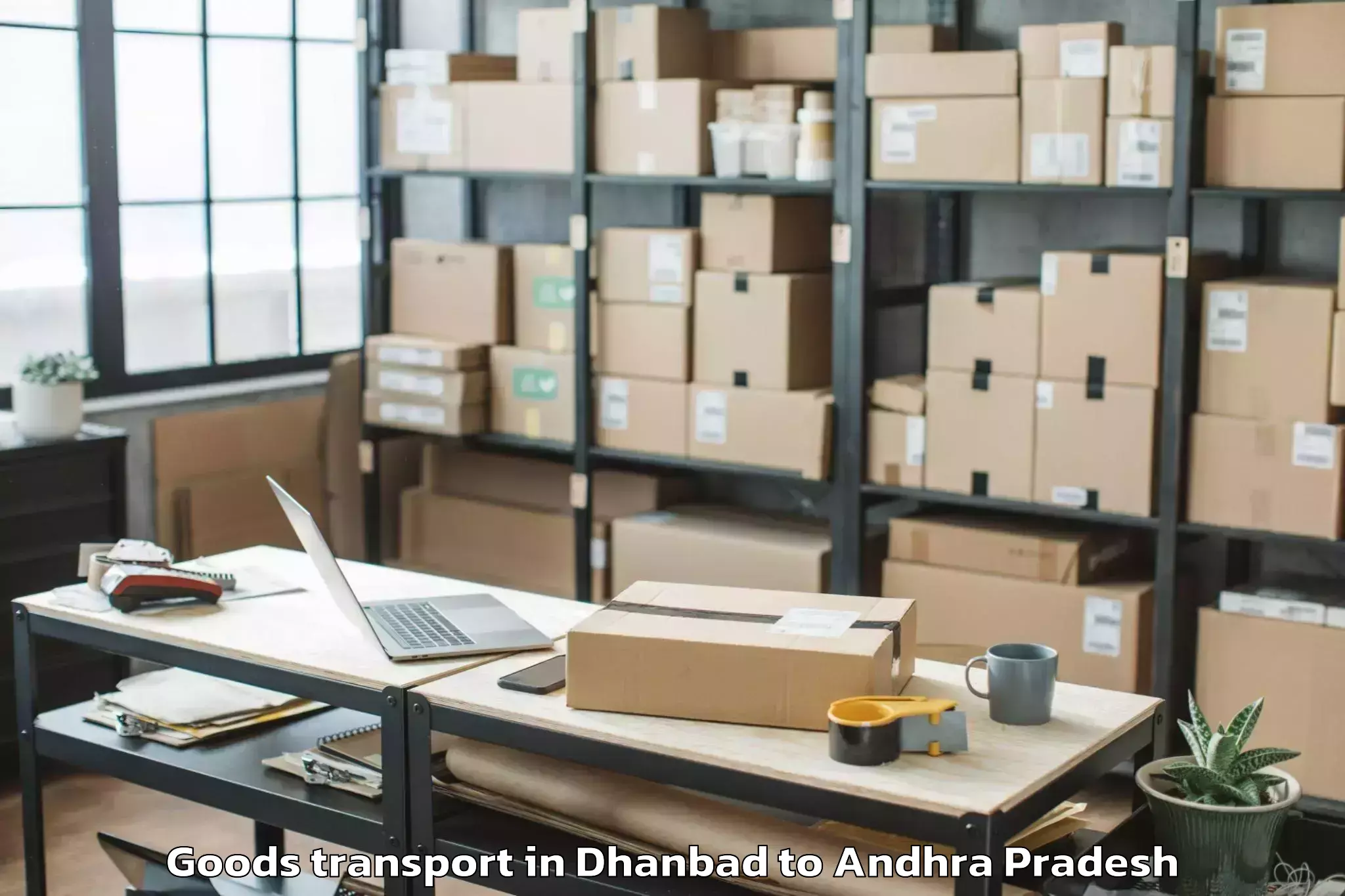 Professional Dhanbad to Ponnaluru Goods Transport